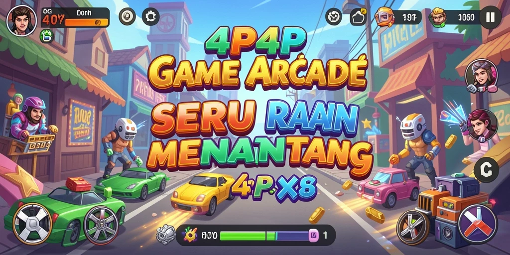 Screenshot menunjukkan gameplay Arcade yang mendebarkan dan penuh aksi.