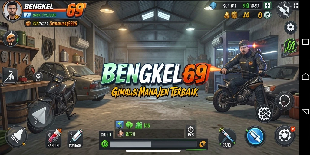 Tampilan gameplay BENGKEL69 yang menarik dan interaktif.