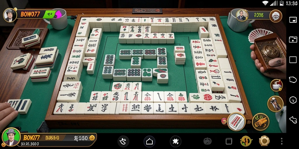 Tampilan menarik dari gameplay BOWO77 Mahjong yang penuh strategi.