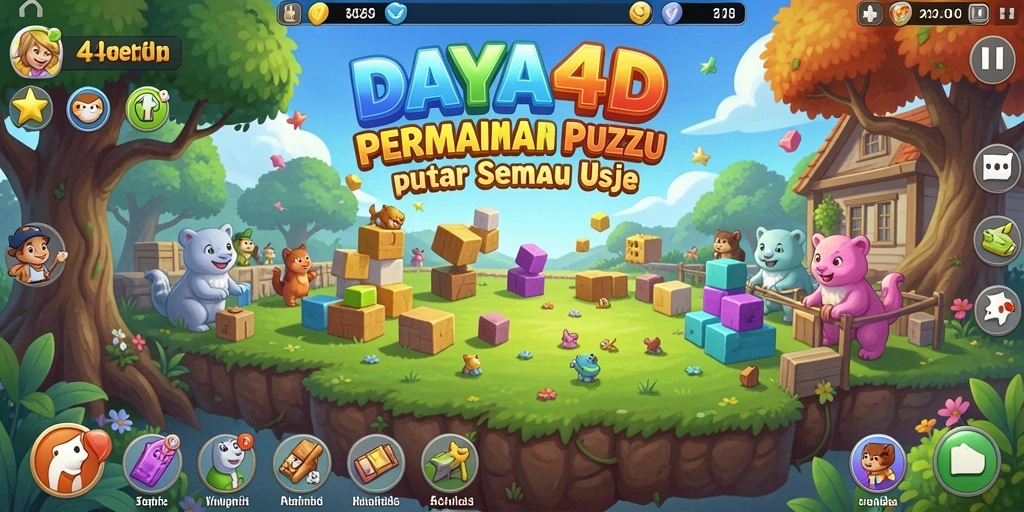 Screenshot DAYA4D menampilkan gameplay Puzzle yang menarik.