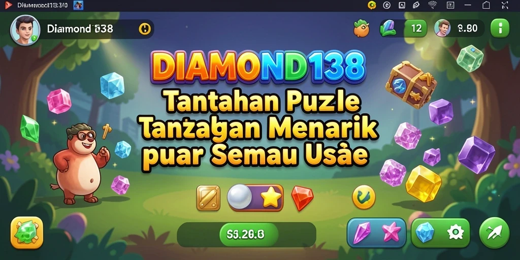 Tampilan gameplay DIAMOND138 dengan berbagai tantangan Puzzle.