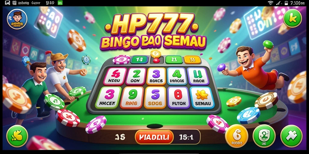 Tampilan gameplay Bingo yang menarik dan seru di HP777.