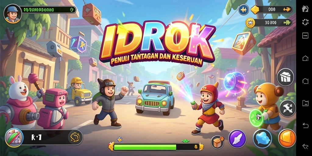 Screenshot gameplay IDROK yang menampilkan aksi seru dan penuh tantangan.