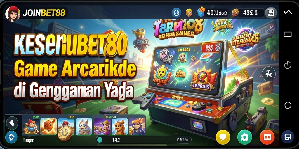 Screenshot utama JOINBET88 menunjukkan aksi gameplay Arcade yang seru dan penuh tantangan.