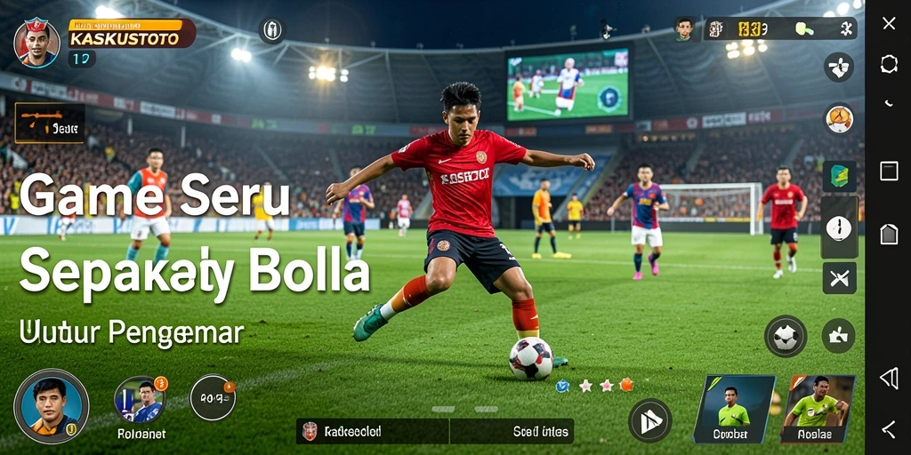 Screenshot gameplay seru KASKUSTOTO dengan pertandingan sepak bola.