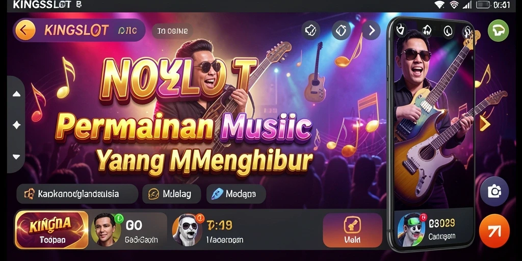 Tampilan gameplay KINGSLOT yang penuh warna dan menarik.