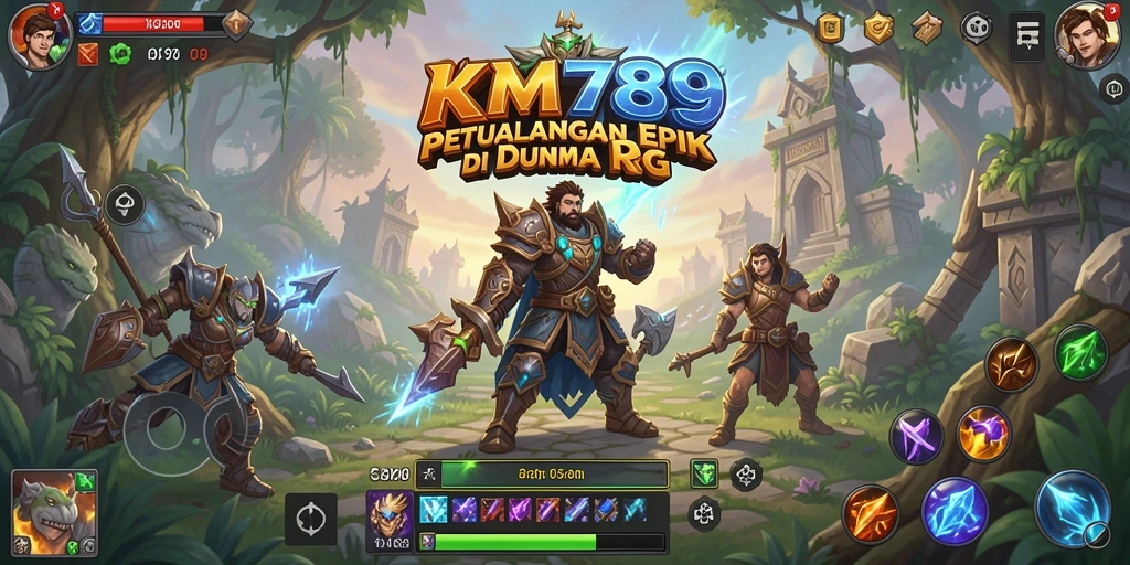 Tampilan seru dari gameplay RPG KM789 yang menakjubkan.