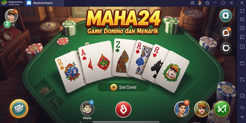 Tangkapan layar gameplay MAHA24 menampilkan keseruan bermain Domino.