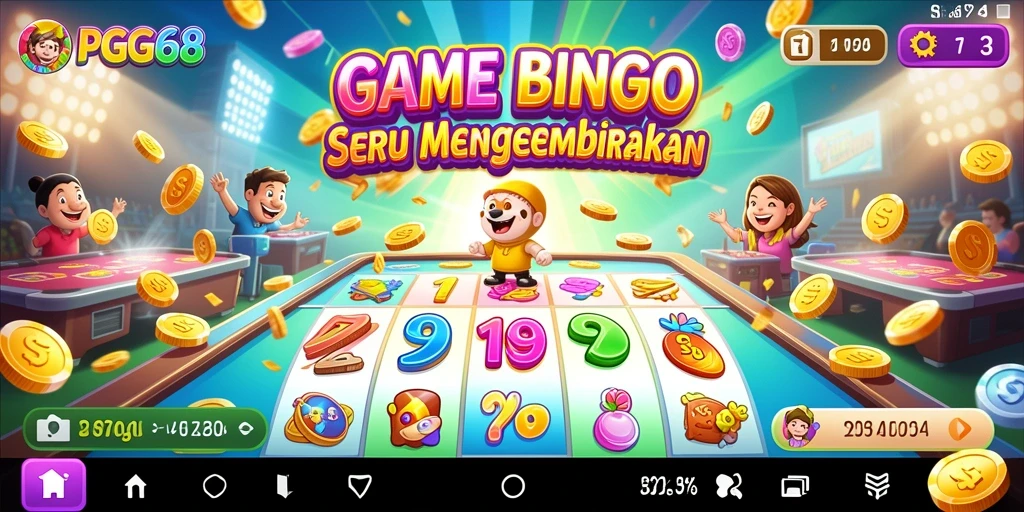 Screenshot gameplay PGG68 yang menampilkan keseruan bermain Bingo.