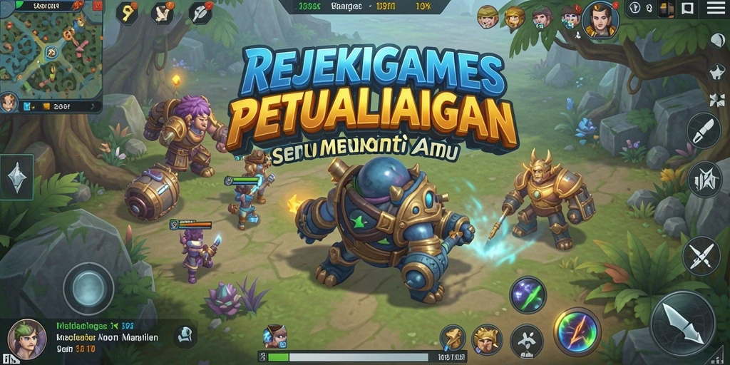 Gameplay seru dan menantang dalam REJEKIGAMES.