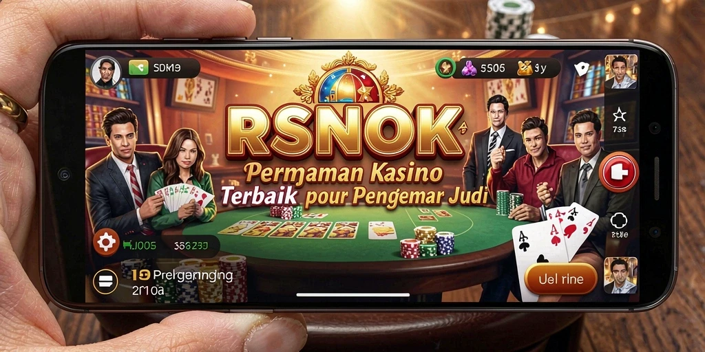 Screenshot gameplay RSNOK yang menunjukkan suasana kasino yang mendebarkan.