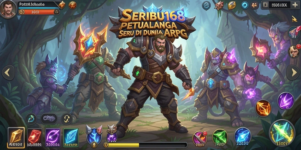 Screenshot SERIBU168 menampilkan aksi seru dalam pertarungan ARPG.
