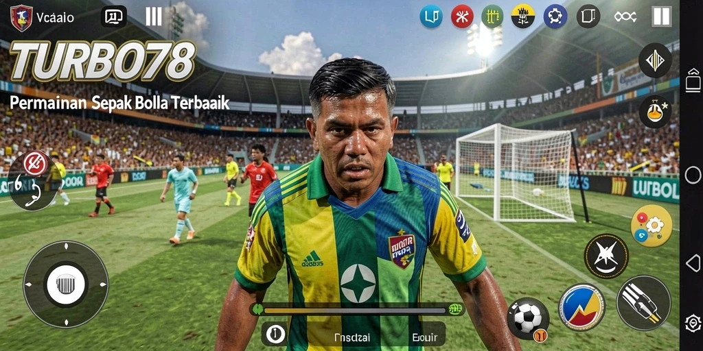 Gameplay seru saat pertandingan sepak bola di TURBO78.